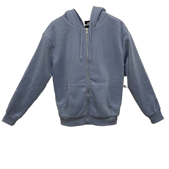 Sugar Kiss Sweaters - Sugar Kiss Women's Sherpa Lined Hoodie Zip Up Blue M